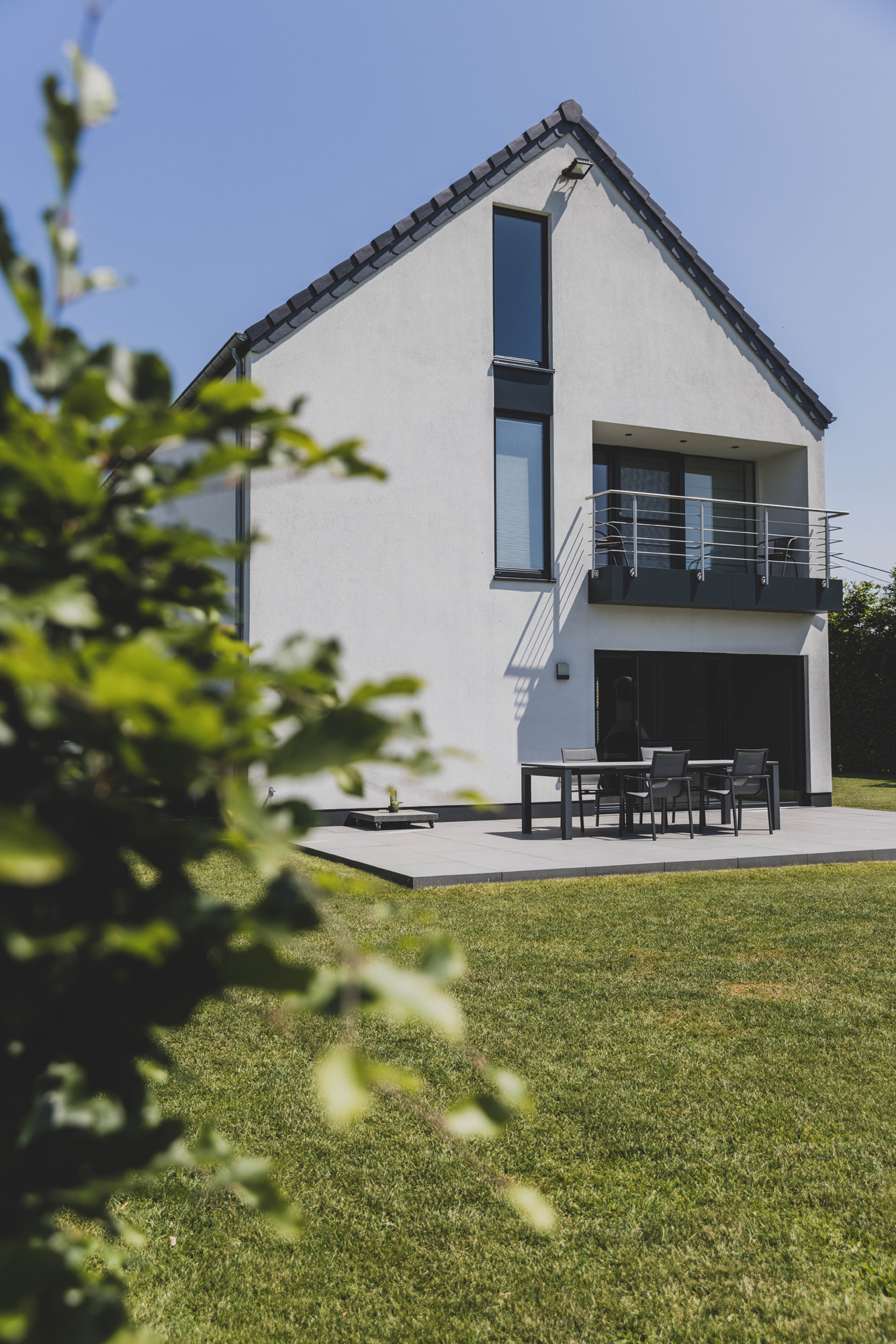 Maison avec une ossature en bois